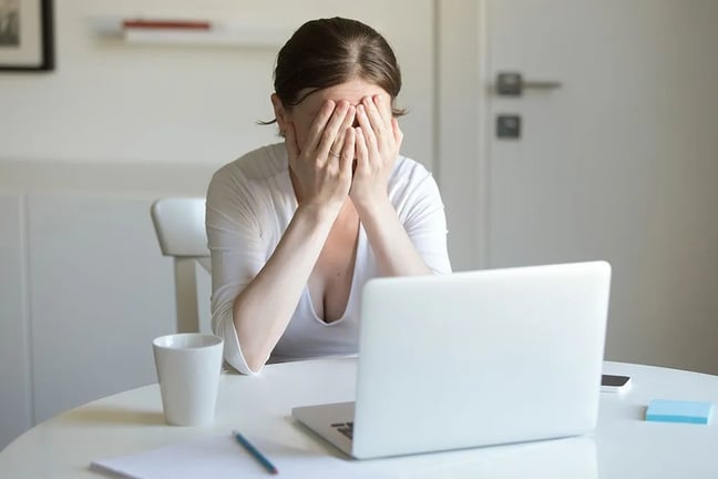 Lady Feeling stressed as her small business didnt have cloud backup solutions