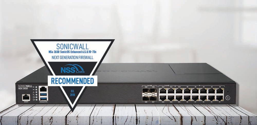SonicWall NSa 2650 Excels In Firewall Group Test